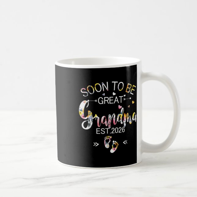 Soon To Be Great Grandma 2026 Mothers Day First Ti Coffee Mug (Right)