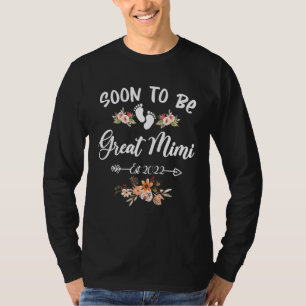 Soon To Be Great Mimi Gender Reveal T-Shirt