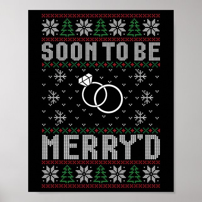Soon To Be Married Merry'd Christmas Bride Groom C Poster (Front)
