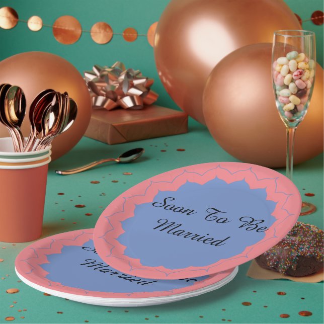 Soon To Be Married Paper Plates (Multi)