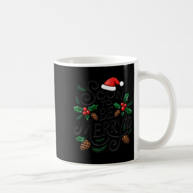Soon To Be Merry'd Christmas Engaged Fiance Santa  Coffee Mug (Right)