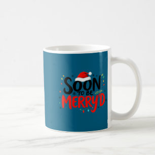 Soon To Be Merry'd Christmas Engaged Fiance Santa Coffee Mug