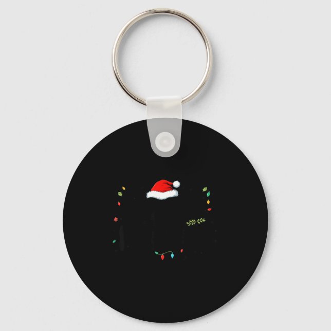 Soon To Be Merry'd Christmas Engaged Fiance Santa  Keychain (Front)
