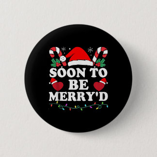 Soon To Be Merry'd Engaged Matching Couples Christ Button