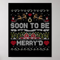 Soon To Be Merry'd Matching Funny Engaged Couple C