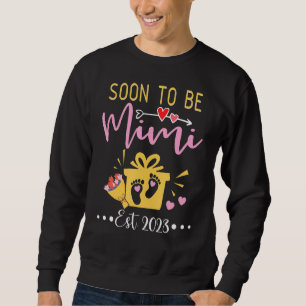 Soon To Be Mimi 2023 Mom Pregnancy Announcement Ba Sweatshirt