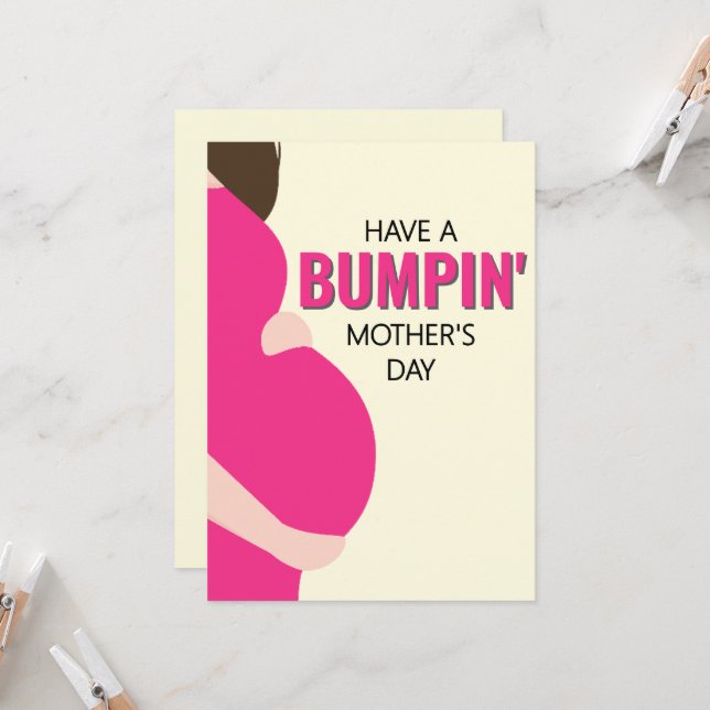 Soon to be Mom Bumping Pregnancy Mother's Day (Front/Back In Situ)