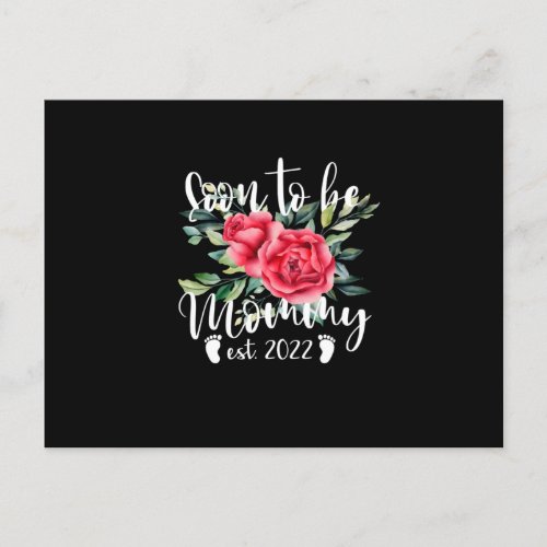 Soon To Be Mommy 2022 Mothers Day First Time Announcement Postcard