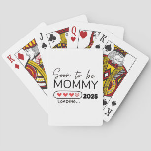 Soon to Be Mommy 2025 Valentine Day Pregnancy Poker Cards