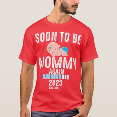 Soon To Be Mommy Again 2023 Baby Boy Reveal Promot T_Shirt