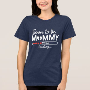 Soon to Be Mommy – Countdown to Motherhood 2026 Tri-Blend Shirt