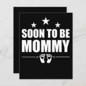 Soon To Be Mommy Pregnancy Announcement Reveal Mom (Front/Back)