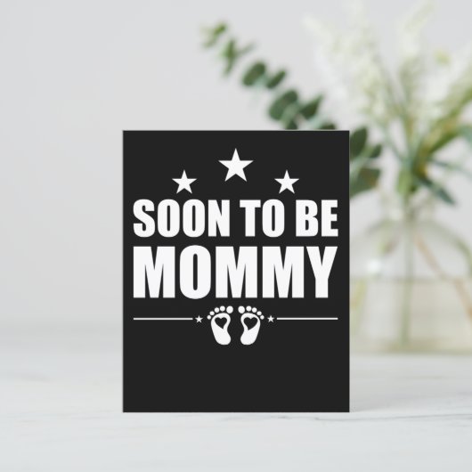 Soon To Be Mommy Pregnancy Announcement Reveal Mom (Standing Front)