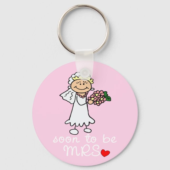 Soon to be MRS CUTE Stick Bride Keychain (Front)