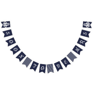 Soon To Be Mrs Nautical Bunting Flags