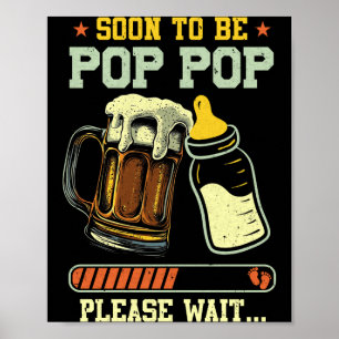 Soon To Be P P Est 2025 Pregnancy Announcement  Poster