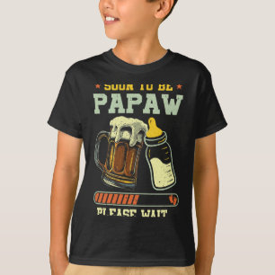 Soon To Be Papaw Est 2025 Pregnancy Announcement L T-Shirt