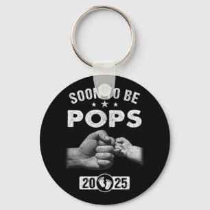 Soon To Be Pops Est 2025 Fathers Day First Time Ne Keychain