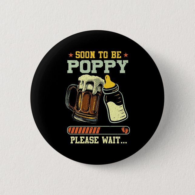 Soon To Be Ppy Est 2025 Pregnancy Announcement L  Button (Front)