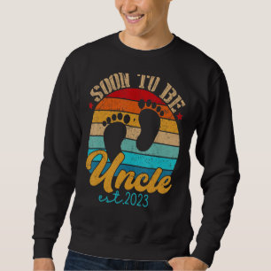 Soon To Be Uncle 2023 Gender Reveal First Time Pap Sweatshirt