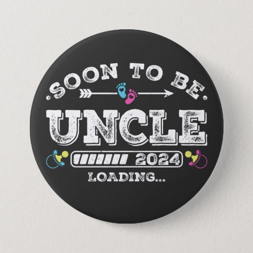 Soon to Be Uncle 2024 Loading Round Button