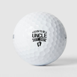 Soon To Be Uncle Funny Pregnancy Announcement Golf Balls