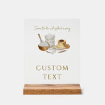 Soon to be whisked away bridal shower cards &amp; gift acrylic sign