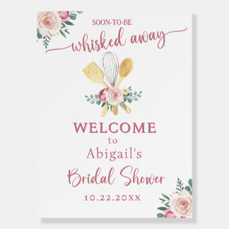 SOON TO BE WHISKED AWAY BRIDAL SHOWER FOAM BOARD