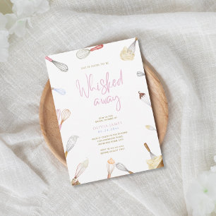 Soon to be whisked away bridal shower invitation