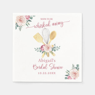 SOON TO BE WHISKED AWAY BRIDAL SHOWER NAPKINS