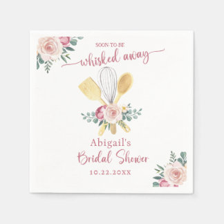 SOON TO BE WHISKED AWAY BRIDAL SHOWER NAPKINS
