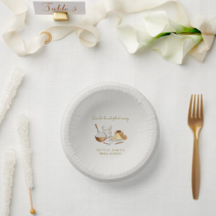 Soon to be whisked away bridal shower paper bowls