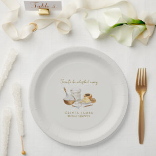 Soon to be whisked away bridal shower paper plates