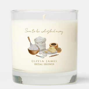 Soon to be whisked away bridal shower scented candle