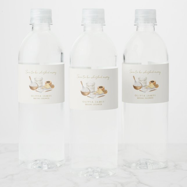 Soon to be whisked away bridal shower water bottle label (Bottles)