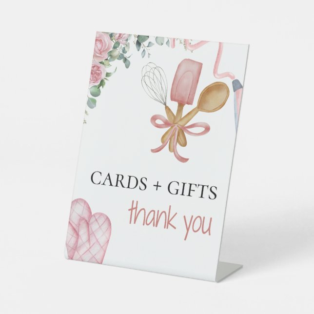 Soon to be whisked away cards+ gifts tabletop sign (Front)