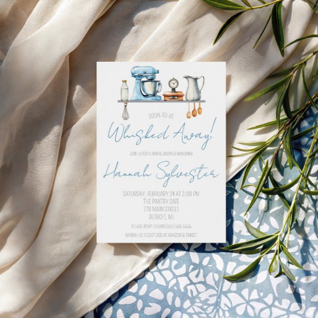 Soon-to-be Whisked Away! Kitchen Bridal Shower Invitation (Creator Uploaded)