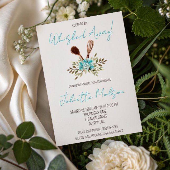 Soon-to-be Whisked Away! Kitchen Bridal Shower Invitation (Creator Uploaded)