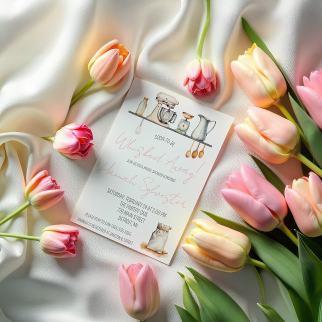 Soon-to-be Whisked Away! Kitchen Bridal Shower Invitation (Creator Uploaded)
