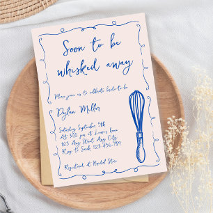 Soon To be Whisked Away Kitchen Bridal Shower Invitation
