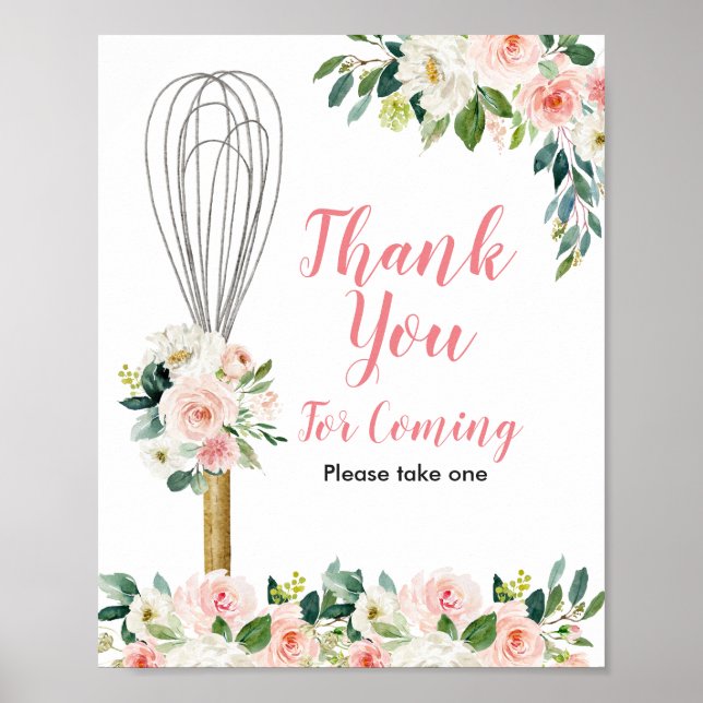 Soon to be Whisked Bridal Thank you for coming Poster (Front)