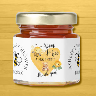 Soon to Bee a New Mommy Baby Shower Honey Jar Favors