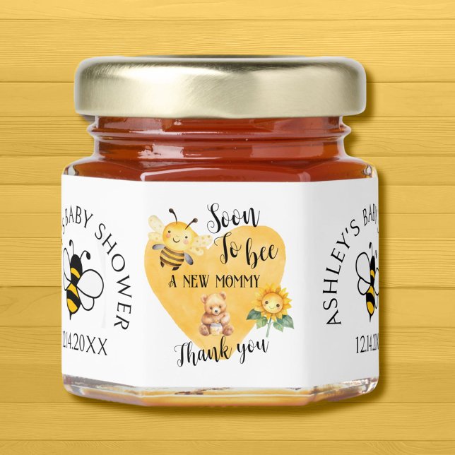 Soon to Bee a New Mommy Baby Shower  Honey Jar Favors (Creator Uploaded)