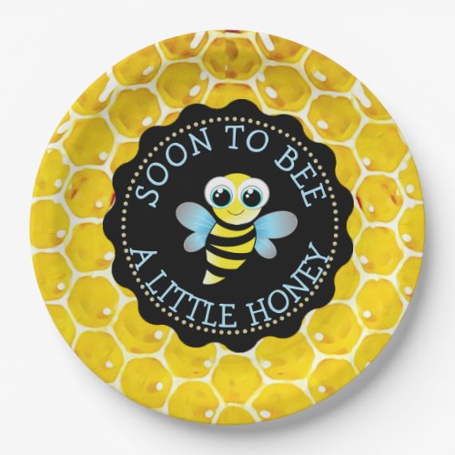 SOON TO BEE  Baby Shower Bumble Paper Plates