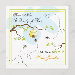 Soon to Bee Baby Shower Invitation