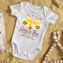 Soon to Bee Family of Three Pregnancy Announcement Baby Bodysuit