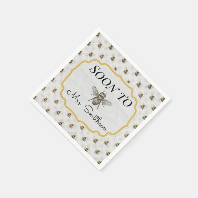 Soon To "BEE" napkins (Corner)