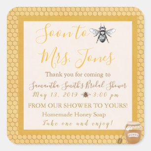 Soon To Bee - Wedding Favor Labels