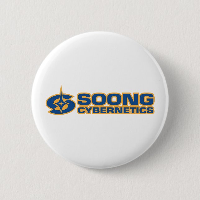 Soong Cybernetics - Noonien Soong Button (Front)