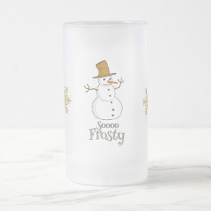 Soooo Frosty Design Frosted Glass Beer Mug